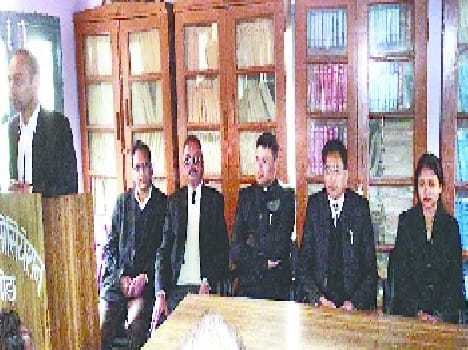 Welcoming the judge in Almora